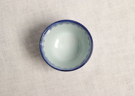 明治前期紙刷花散らし図筒小向付