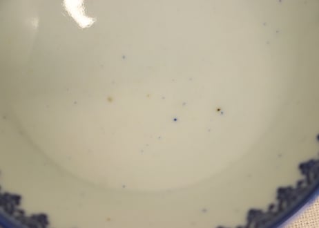 明治前期紙刷蛸唐草図蓋茶碗