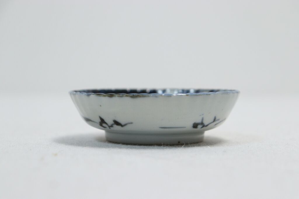 ♦織部焼 江戸時代後期〜 馬の目皿文 平仄 灯り 灯明 灯火器 携帯用灯り骨董品 ♢織部焼 江戸時代後期〜 馬の目皿文 平仄 灯り 灯明 灯火