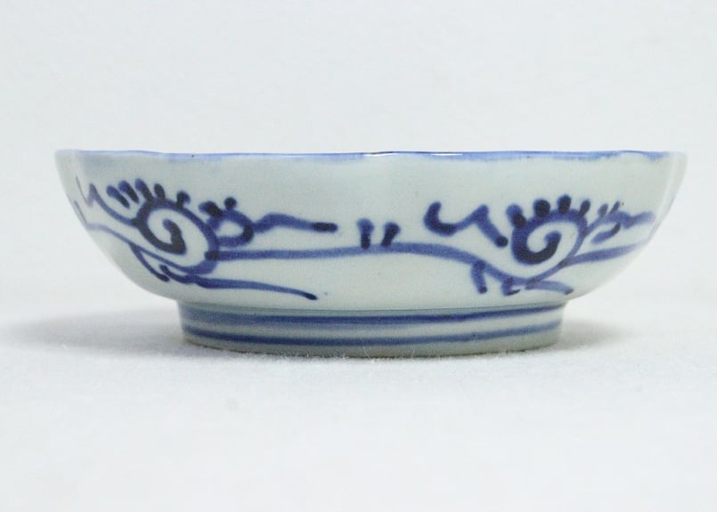 明治前期紙刷微塵唐草図なます皿 | 吉祥寺PukuPuku