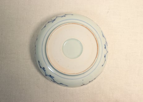 江戸中期染付龍と宝珠図春寒鉢