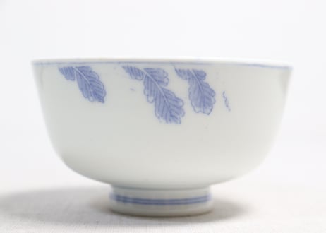 明治後期～大正銅判鼠大根図蓋茶碗①