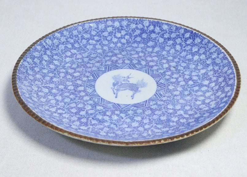 八角皿 伊万里 古代唐獅子 五寸皿 2枚 明治 大正 希少 美品 極上 八角皿 伊万里 古代唐獅子 五寸皿 2枚 明治 大正 極上（有田焼