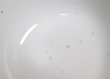 明治後期～大正銅判鼠大根図蓋茶碗②フリモノ