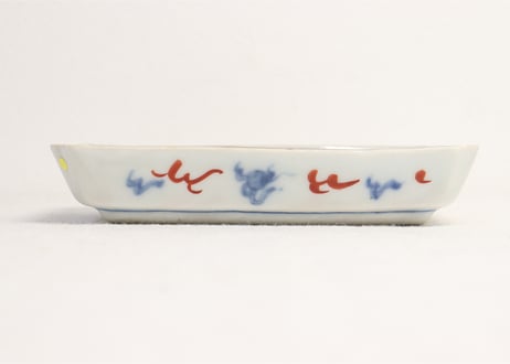 明治前期色絵屋敷に人物図長皿② ノミホツ