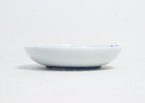 明治後期～大正染付芭蕉図小皿
