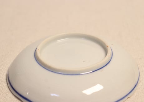 明治後期～大正銅判鷹と雀図小皿② ノミホツ