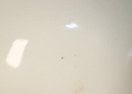 明治後期~大正染付角と唐草図飯茶碗 少フリモノ