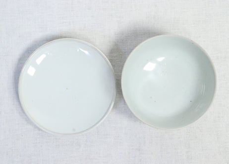 明治前期色絵四方に梅図蒸茶碗