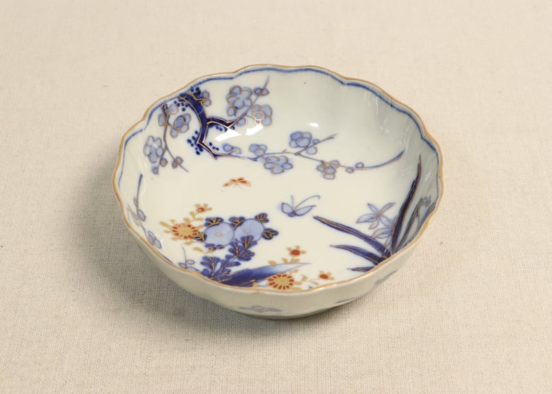 明治前期金彩四君子図通り物なます皿 | 吉祥寺PukuPuku