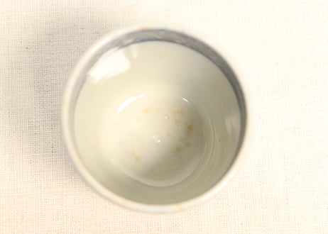 明治後期～大正銅判蝶と福寿文字図猪口