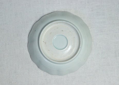 江戸幕末染付山葡萄図なます皿①　フリモノ