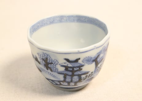 明治後期~大正銅判山水人物図向付