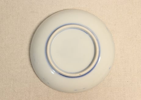 明治後期~大正銅判桐と菊図小皿