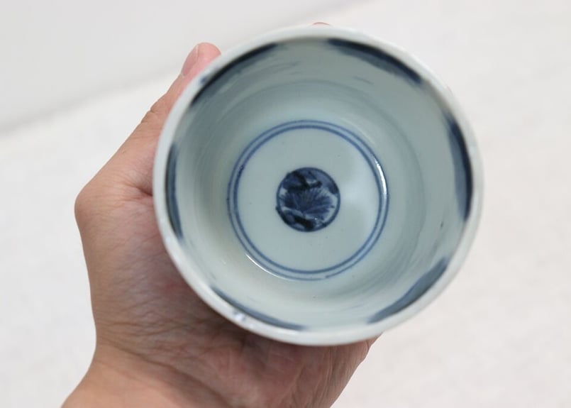 江戸後期染付竹林賢人図大猪口 ノミホツ | 吉祥寺PukuPuku