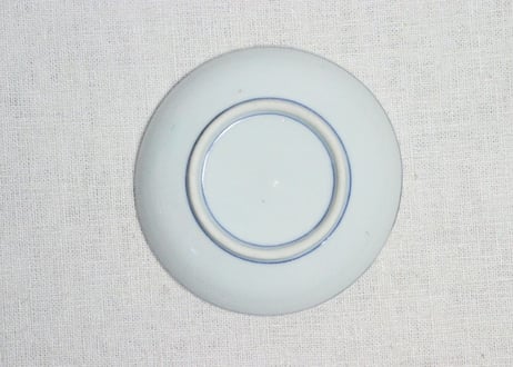 明治後期～大正銅判竹と幾何学文小皿