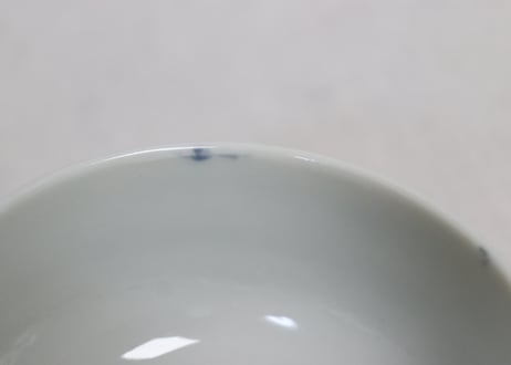 江戸幕末染付丸文湯呑①