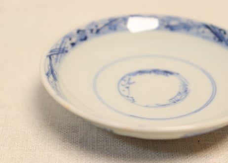 明治前期染付桜図飯茶碗② 少甘手
