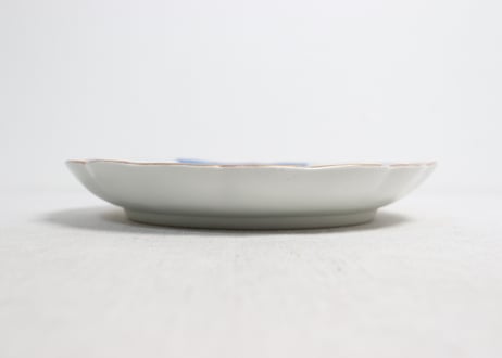 江戸後期色絵山水図7寸皿①