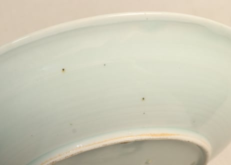 江戸幕末染付柳に瓢箪図9寸皿