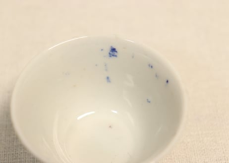 明治後期～大正染付竹図煎茶碗