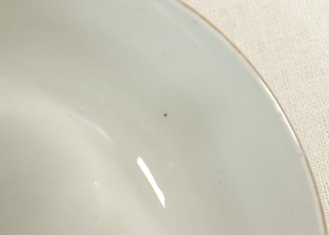 明治前期色絵三方鮎図蒸茶碗