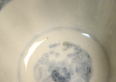 明治前期色絵竹梅と桐図通り物向付①