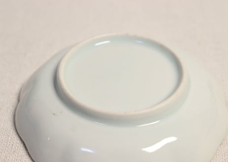 江戸後期染付草花図小皿