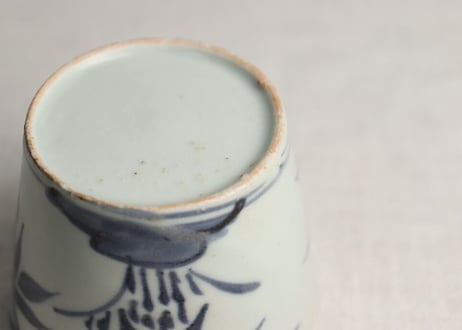 江戸中期染付竹図そば猪口