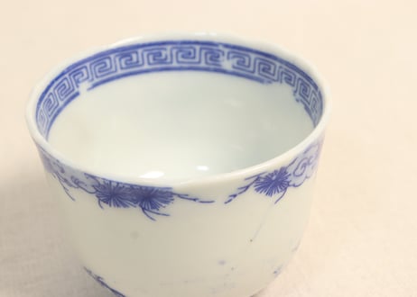明治後期~大正銅判松に鹿図向付