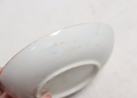 明治後期～大正銅判松竹梅放射文小皿