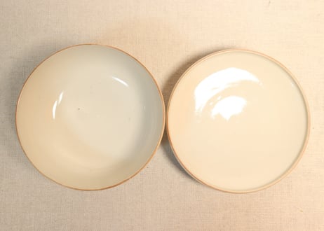 明治前期色絵三方菊図蒸茶碗