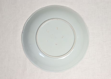 江戸幕末染付山水図尺皿