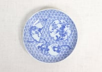 明治後期～大正銅判馬に瓢箪と草花図小皿①