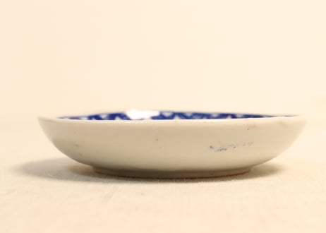明治後期～大正銅判麦図小皿