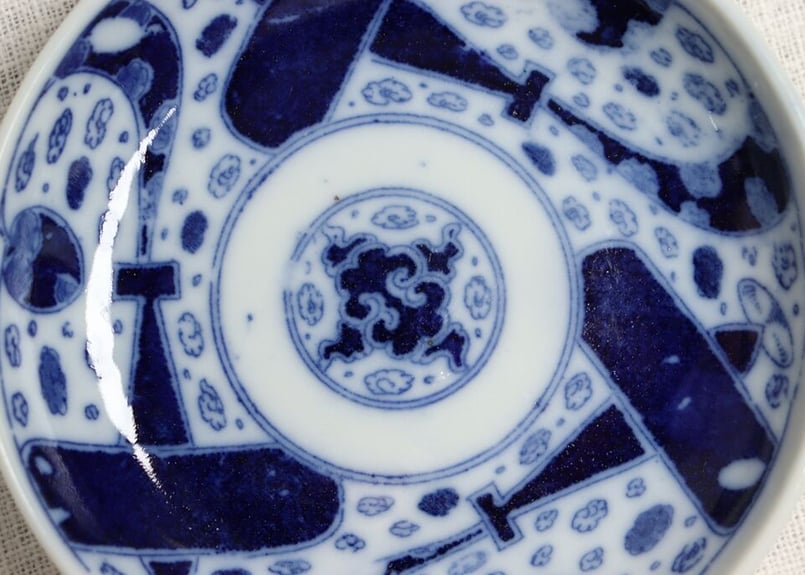 明治後期～大正銅判飛行機図小皿 | 吉祥寺PukuPuku