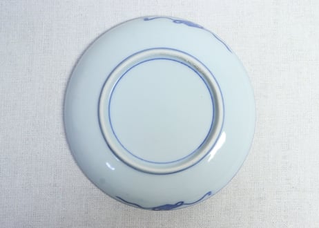 明治後期～大正銅判建物と船図5寸皿