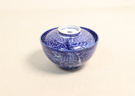 染付 丸文 破れ雪輪 火入れ 筒茶碗 古美術 古道具 アンティーク 古伊万里 染付 雪輪紋図 蓋茶碗