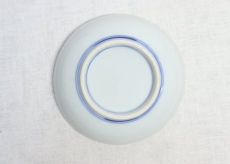 明治後期~大正銅判波と千鳥図小皿
