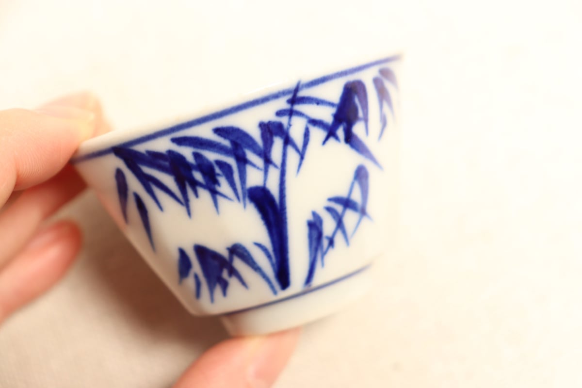 明治後期～大正染付竹図煎茶碗 | 吉祥寺PukuPuku