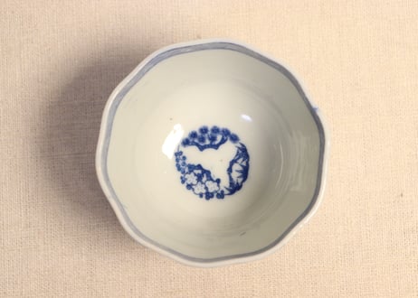 明治後期～大正銅判牡丹唐草図向付