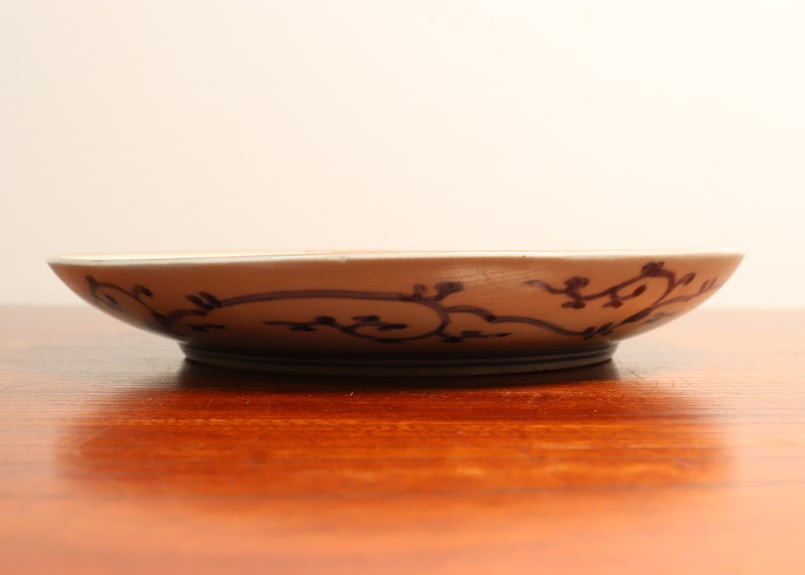 江戸中期色絵宝珠と龍図7寸皿③金彩擦れ | 吉祥寺PukuPuku