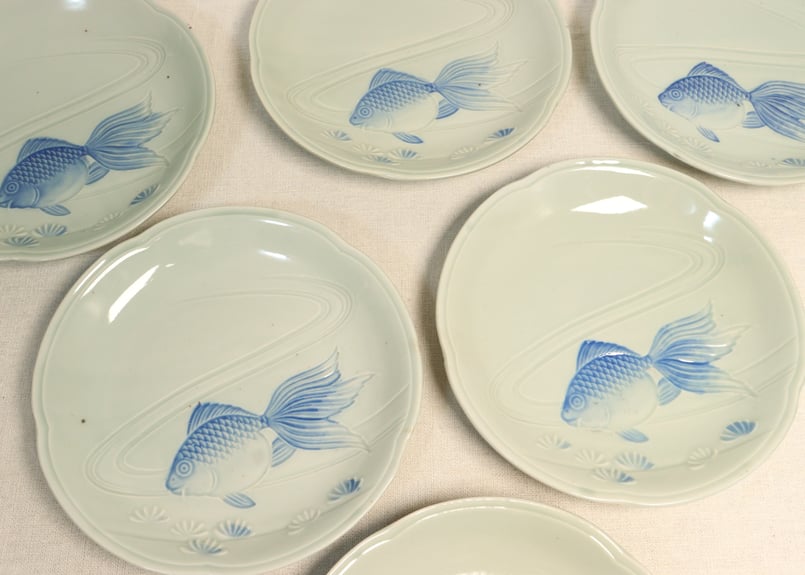 【未使用品】 灰皿 文久31年頃の江戸古地図 赤坂青山 鋳銅製赤銅 鉄製鉄錆 ファイル:古郡家1号墳 八ツ手葉形青銅製品・重圏文鏡・玉類.JPG