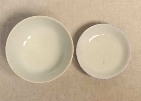 明治後期~大正銅判氷裂に梅図飯茶碗②少甘手