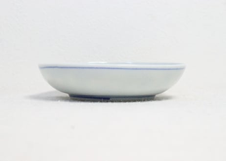 明治後期～大正銅判舟と三方に兎図小皿➁　薄め