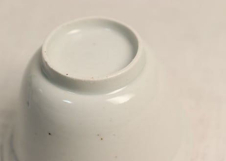 江戸中期柿右衛門白磁輪花縁向付