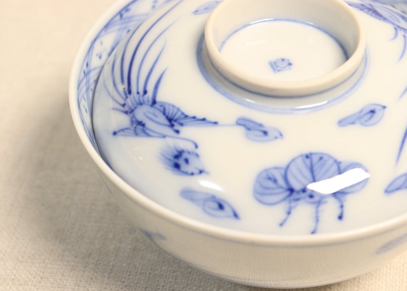 明治後期～大正染付鳳凰図飯茶碗 | 吉祥寺PukuPuku