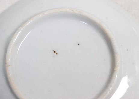 明治後期～大正銅判松竹梅放射文小皿