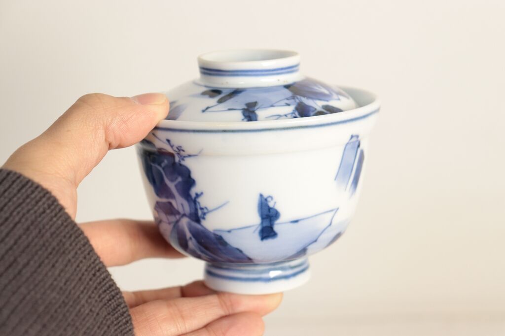 【予約受付中】 2024年製 新品】 吉祥寺PukuPuku | 大正~昭和戦前染付山水つぼ碗 工芸品