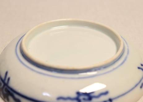 明治前期色絵柘榴と桜と果物籠図小皿②